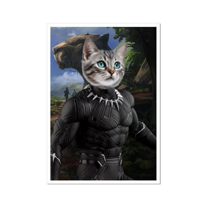 Black Panther (Marvel Inspired): Custom Pet Poster - Paw & Glory - Dog Portraits - Pet Portraits