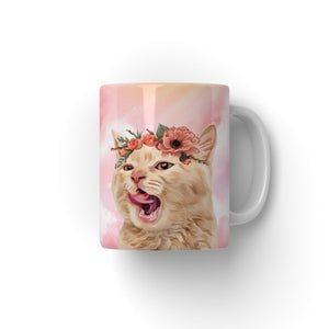 Blossom Crown: Modern Pet Coffee Mug - Paw & Glory - Dog Portraits - Pet Portraits