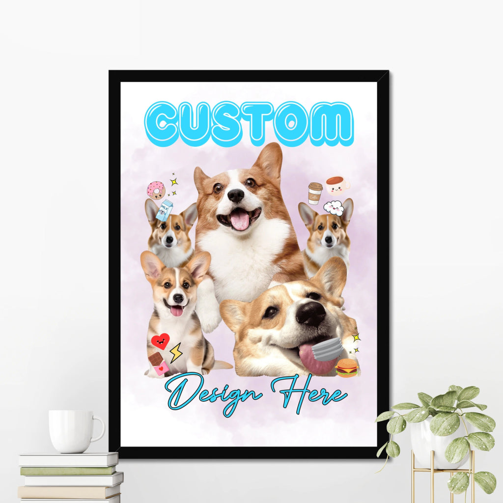 Bootleg: Custom Framed Pet Portrait - Paw & Glory - Dog Portraits - Pet Portraits