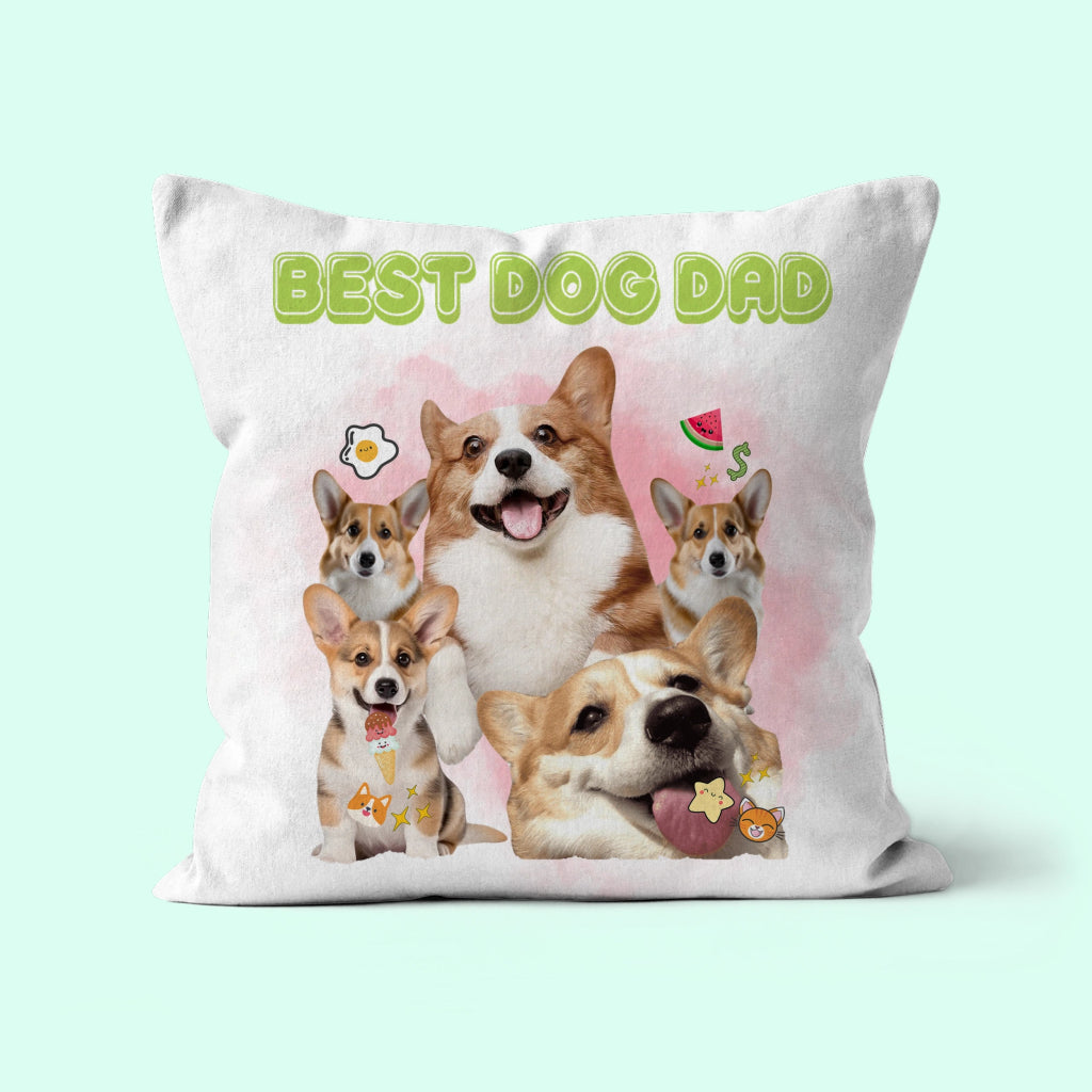 Bootleg: Custom Pet Pillow - Paw & Glory - Dog Portraits - Pet Portraits