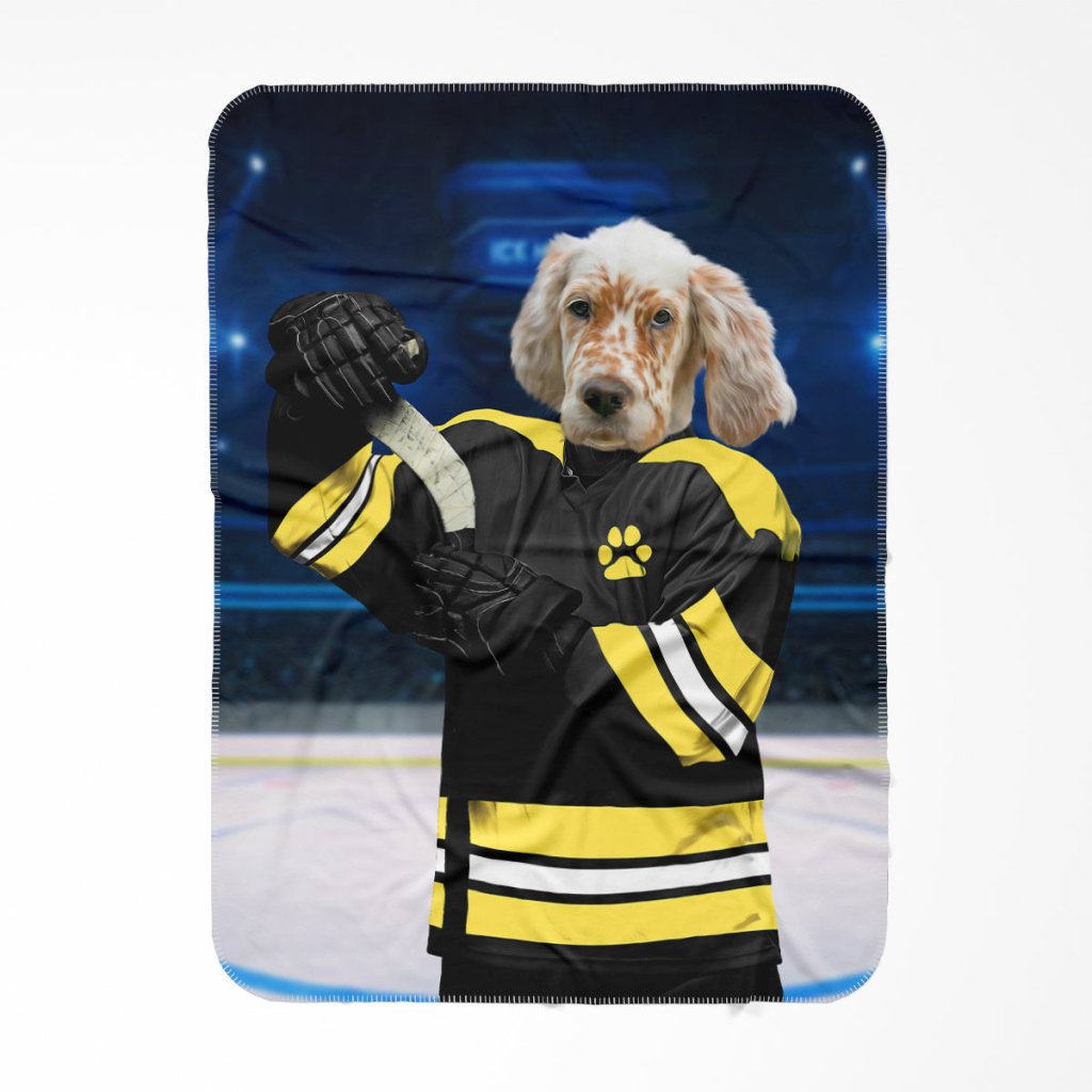 Boston Furr Bruins: Custom Pet Blanket - Paw & Glory - Dog Portraits - Pet Portraits