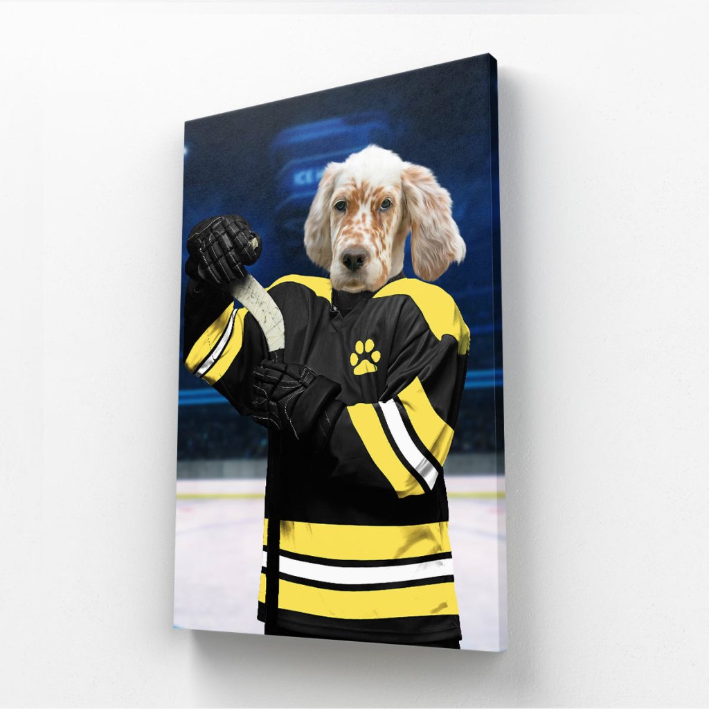 Boston Furr Bruins: Custom Pet Canvas - Paw & Glory - Dog Portraits - Pet Portraits