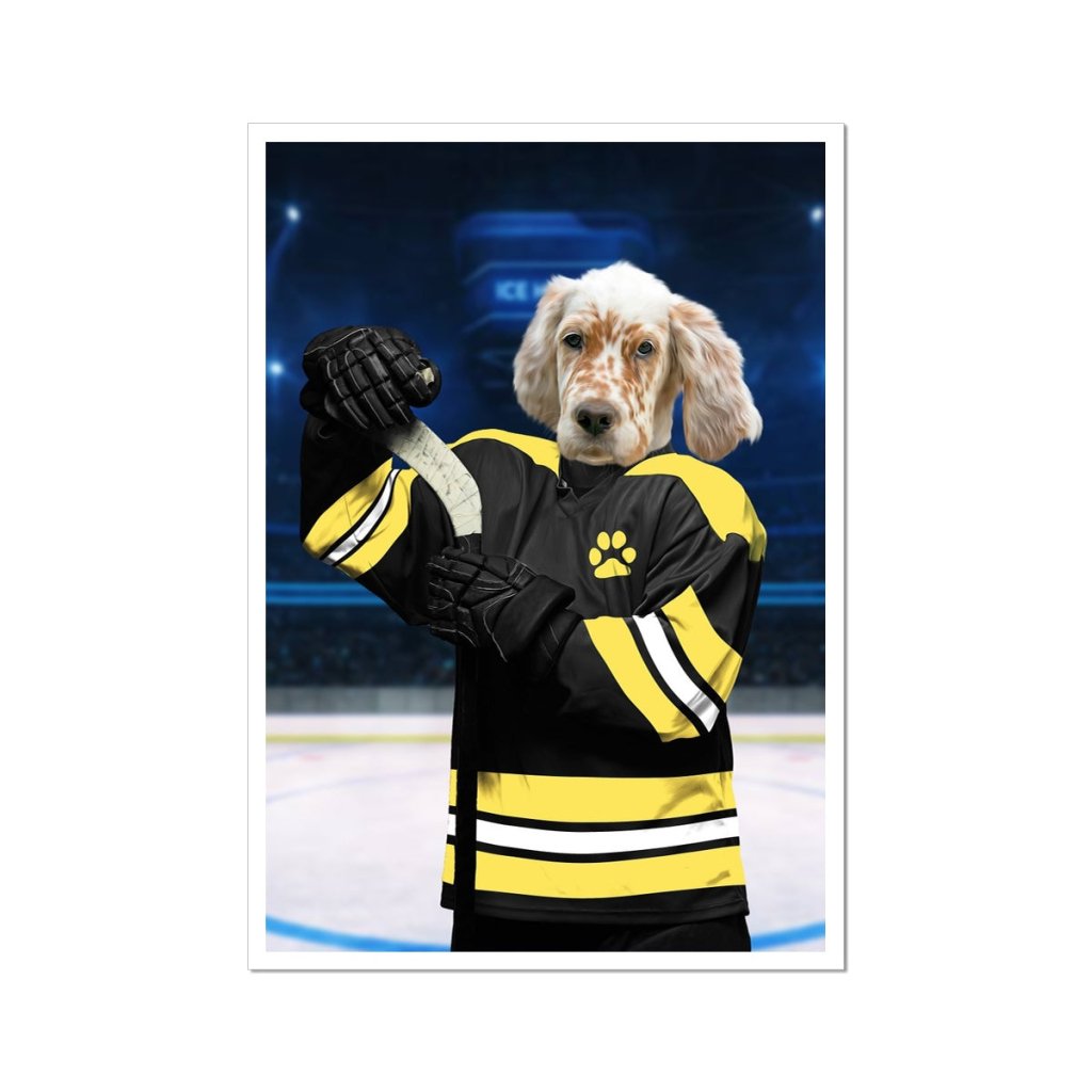 Boston Furr Bruins: Custom Pet Portrait - Paw & Glory - Dog Portraits - Pet Portraits