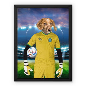 Brazil Football Team (FIFA 2022): Custom Pet Canvas - Paw & Glory - Dog Portraits - Pet Portraits