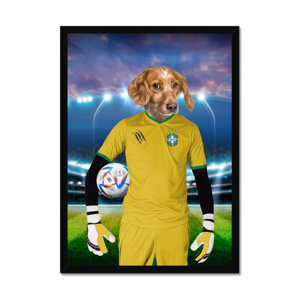 Brazil Football Team (FIFA 2022): Custom Pet Portrait - Paw & Glory - Dog Portraits - Pet Portraits