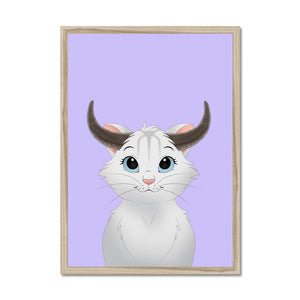 Buffalo Horn: Cartoon Pet Portrait - Paw & Glory - Dog Portraits - Pet Portraits