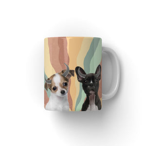 Buffalo Horn: Minimalist Pet Coffee Mug - Paw & Glory - Dog Portraits - Pet Portraits