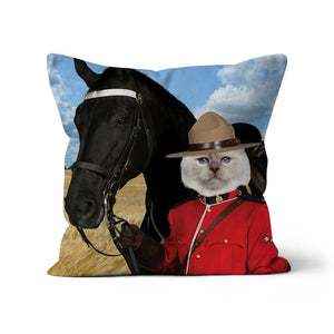 Canadian Police Officer: Custom Pet Pillow - Paw & Glory - Dog Portraits - Pet Portraits