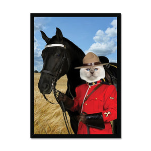 Canadian Police Officer: Custom Pet Portrait - Paw & Glory - Dog Portraits - Pet Portraits