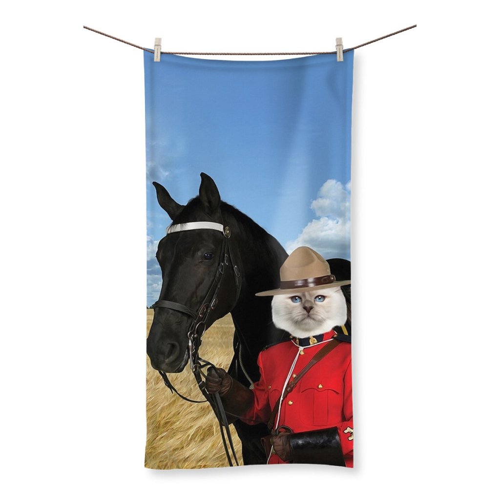 Canadian Police Officer: Custom Pet Towel - Paw & Glory - Dog Portraits - Pet Portraits