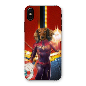 Captain Marvel: Custom Pet Phone Case - Paw & Glory - Dog Portraits - Pet Portraits