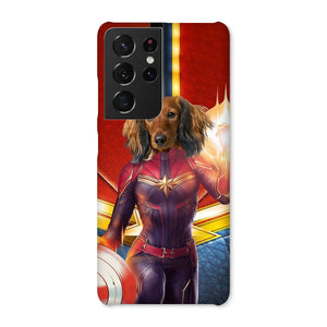 Captain Marvel: Custom Pet Phone Case - Paw & Glory - Dog Portraits - Pet Portraits