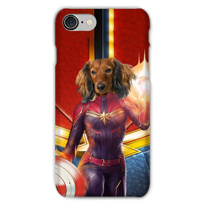 Captain Marvel: Custom Pet Phone Case - Paw & Glory - Dog Portraits - Pet Portraits