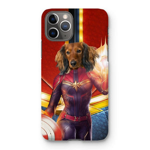 Captain Marvel: Custom Pet Phone Case - Paw & Glory - Dog Portraits - Pet Portraits