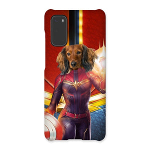 Captain Marvel: Custom Pet Phone Case - Paw & Glory - Dog Portraits - Pet Portraits