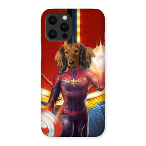 Captain Marvel: Custom Pet Phone Case - Paw & Glory - Dog Portraits - Pet Portraits