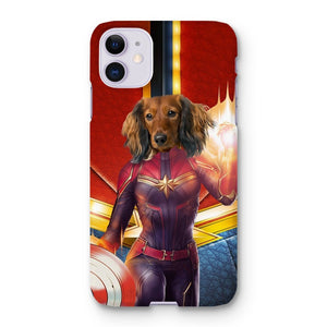 Captain Marvel: Custom Pet Phone Case - Paw & Glory - Dog Portraits - Pet Portraits