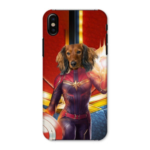 Captain Marvel: Custom Pet Phone Case - Paw & Glory - Dog Portraits - Pet Portraits