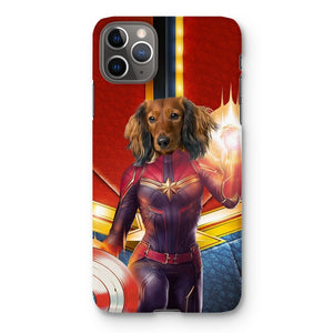 Captain Marvel: Custom Pet Phone Case - Paw & Glory - Dog Portraits - Pet Portraits