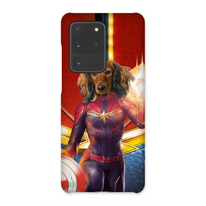 Captain Marvel: Custom Pet Phone Case - Paw & Glory - Dog Portraits - Pet Portraits