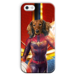 Captain Marvel: Custom Pet Phone Case - Paw & Glory - Dog Portraits - Pet Portraits