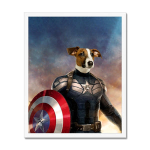 Captain Pawmerica: Custom Pet Portrait - Paw & Glory - Dog Portraits - Pet Portraits