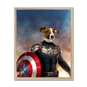 Captain Pawmerica: Custom Pet Portrait - Paw & Glory - Dog Portraits - Pet Portraits