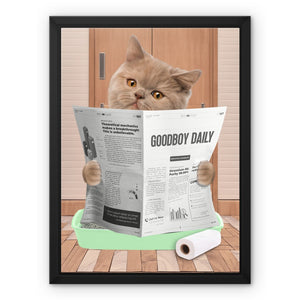 Cat Litter Tray: Custom Pet Canvas - Paw & Glory - Dog Portraits - Pet Portraits