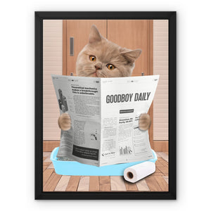 Cat Litter Tray: Custom Pet Canvas - Paw & Glory - Dog Portraits - Pet Portraits