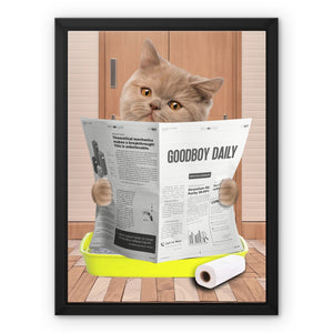 Cat Litter Tray: Custom Pet Canvas - Paw & Glory - Dog Portraits - Pet Portraits