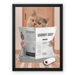 Cat Litter Tray: Custom Pet Canvas - Paw & Glory - Dog Portraits - Pet Portraits