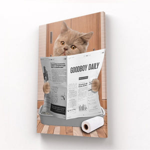 Cat Litter Tray: Custom Pet Canvas - Paw & Glory - Dog Portraits - Pet Portraits