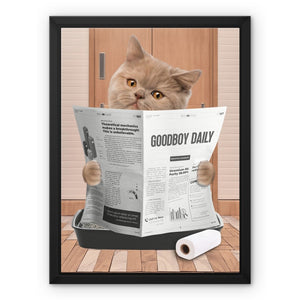 Cat Litter Tray: Custom Pet Canvas - Paw & Glory - Dog Portraits - Pet Portraits