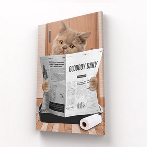 Cat Litter Tray: Custom Pet Canvas - Paw & Glory - Dog Portraits - Pet Portraits