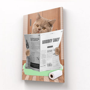 Cat Litter Tray: Custom Pet Canvas - Paw & Glory - Dog Portraits - Pet Portraits