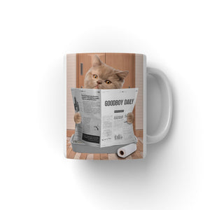 Cat Litter Tray: Custom Pet Coffee Mug - Paw & Glory - Dog Portraits - Pet Portraits