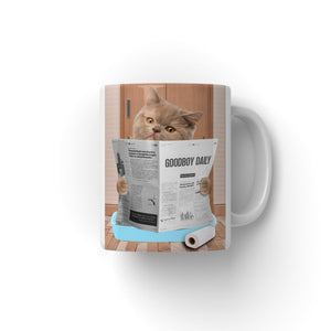 Cat Litter Tray: Custom Pet Coffee Mug - Paw & Glory - Dog Portraits - Pet Portraits