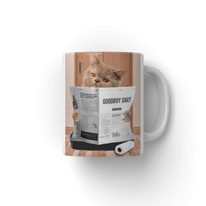 Cat Litter Tray: Custom Pet Coffee Mug - Paw & Glory - Dog Portraits - Pet Portraits