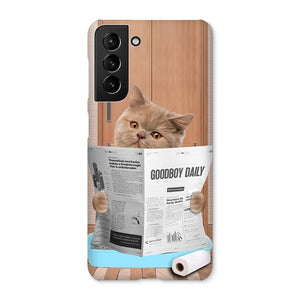 Cat Litter Tray: Custom Pet Phone Case - Paw & Glory - Dog Portraits - Pet Portraits