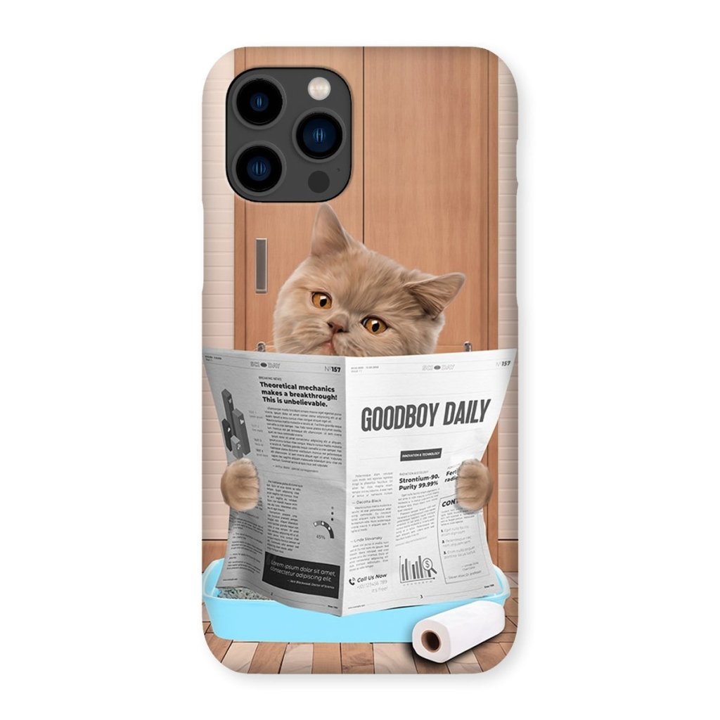 Cat Litter Tray: Custom Pet Phone Case - Paw & Glory - Dog Portraits - Pet Portraits