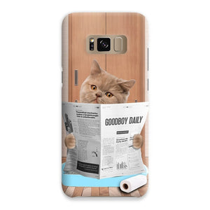 Cat Litter Tray: Custom Pet Phone Case - Paw & Glory - Dog Portraits - Pet Portraits