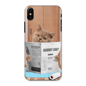 Cat Litter Tray: Custom Pet Phone Case - Paw & Glory - Dog Portraits - Pet Portraits