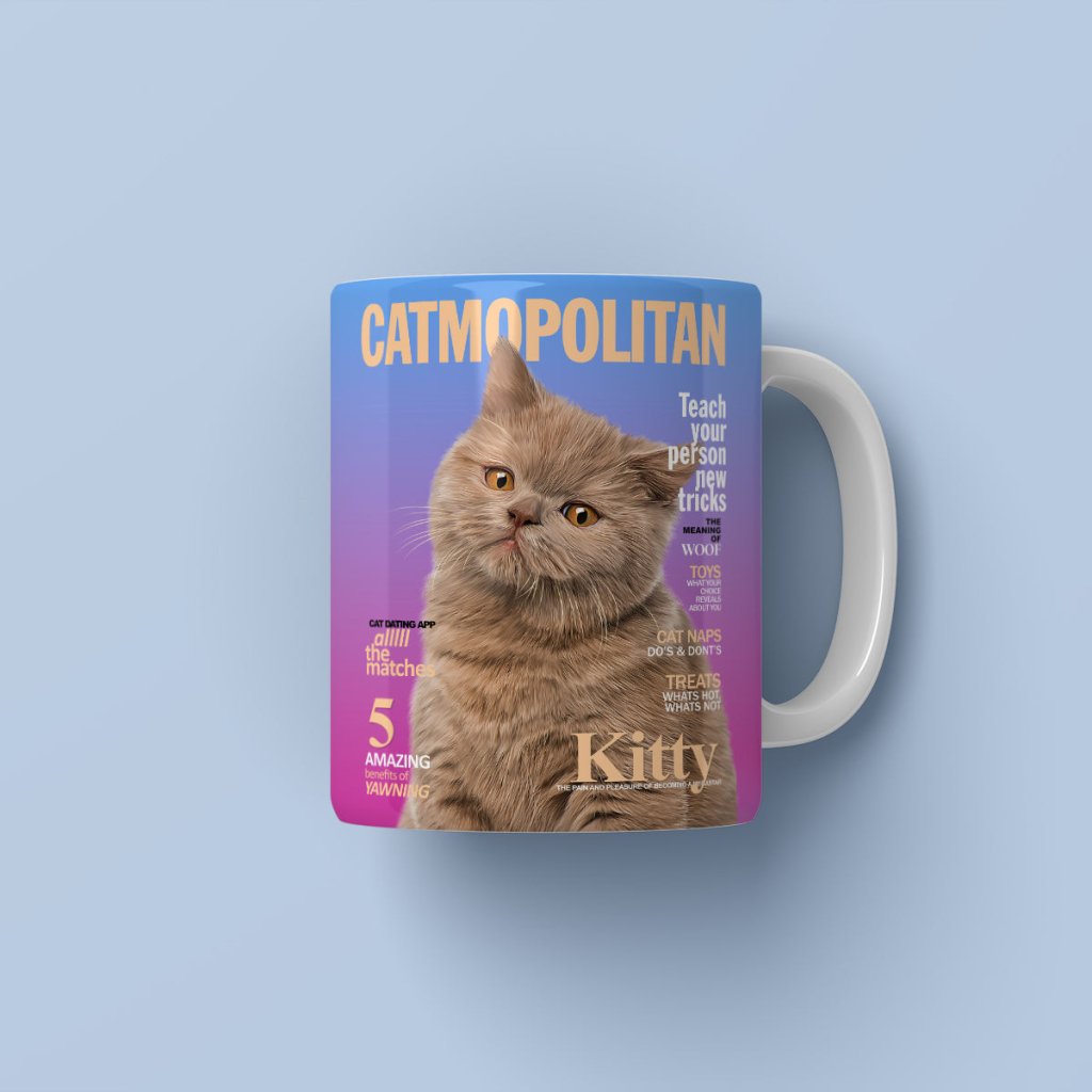 Catmopolitan: Custom Pet Coffee Mug - Paw & Glory - Dog Portraits - Pet Portraits