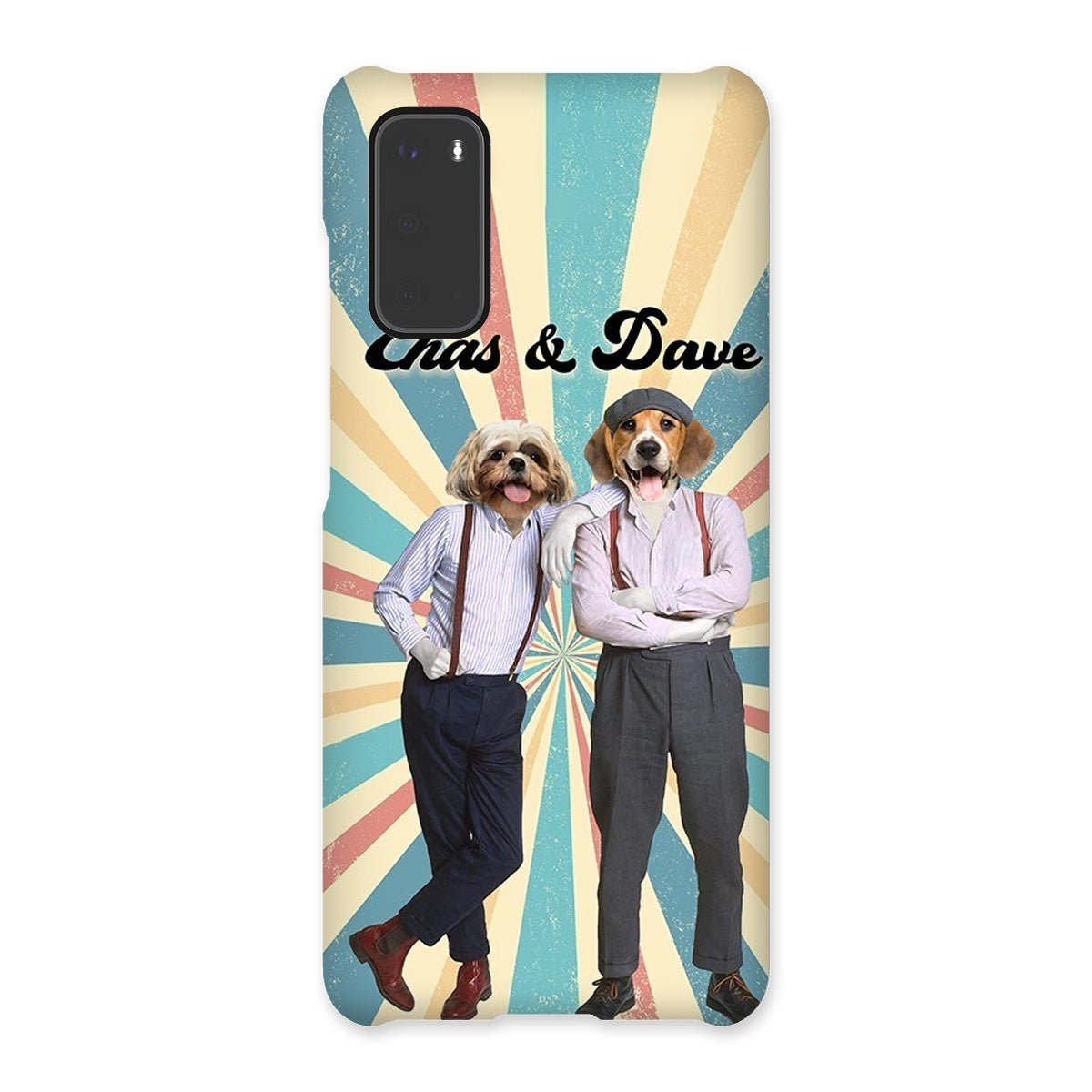 Chas & Dave: Custom Pet Phone Case - Paw & Glory - Dog Portraits - Pet Portraits