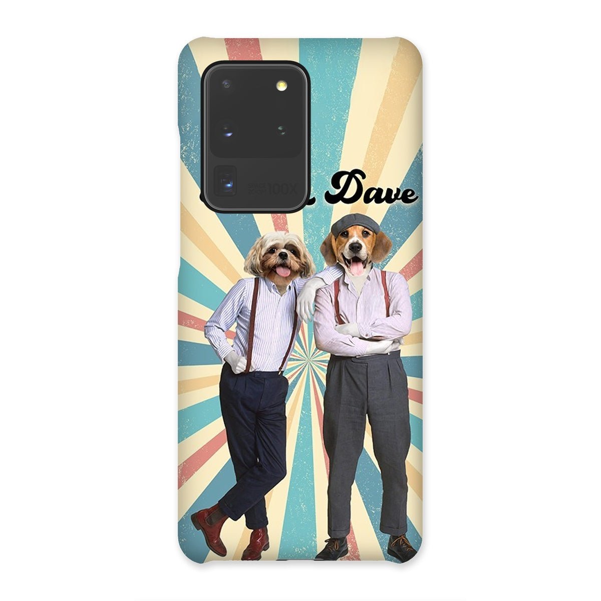 Chas & Dave: Custom Pet Phone Case - Paw & Glory - Dog Portraits - Pet Portraits