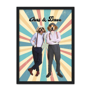 Chas & Dave: Custom Pet Portrait - Paw & Glory - Dog Portraits - Pet Portraits