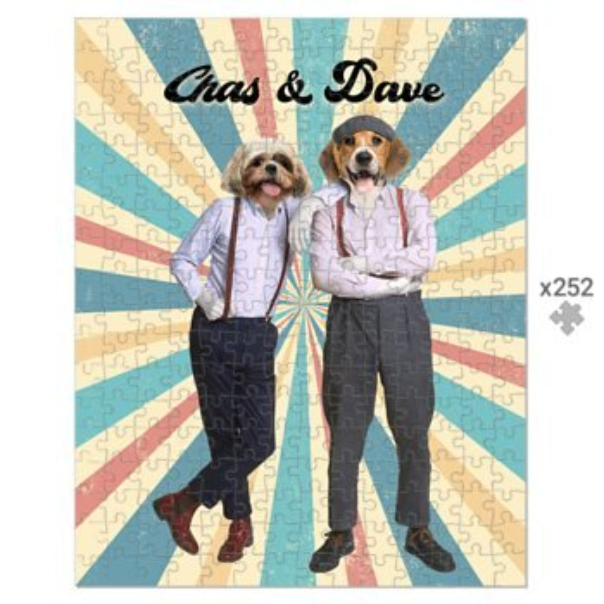 Chas & Dave: Custom Pet Puzzle - Paw & Glory - Dog Portraits - Pet Portraits