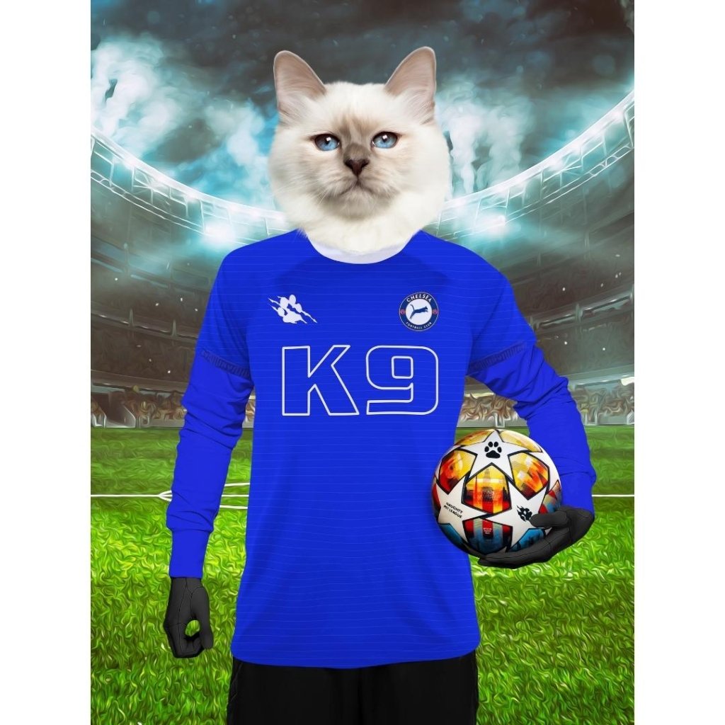 Chelsea Football Club: Custom Digital Download Pet Portrait - Paw & Glory - Dog Portraits - Pet Portraits