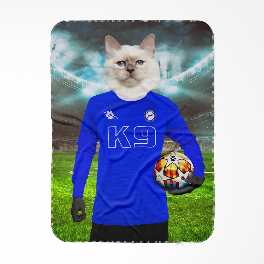 Chelsea Football Club: Custom Pet Blanket - Paw & Glory - Dog Portraits - Pet Portraits