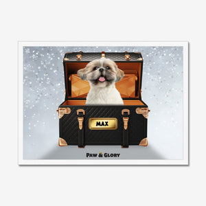 Chew - nel Luxury Trunk: Custom Pet Portrait - Paw & Glory - Dog Portraits - Pet Portraits